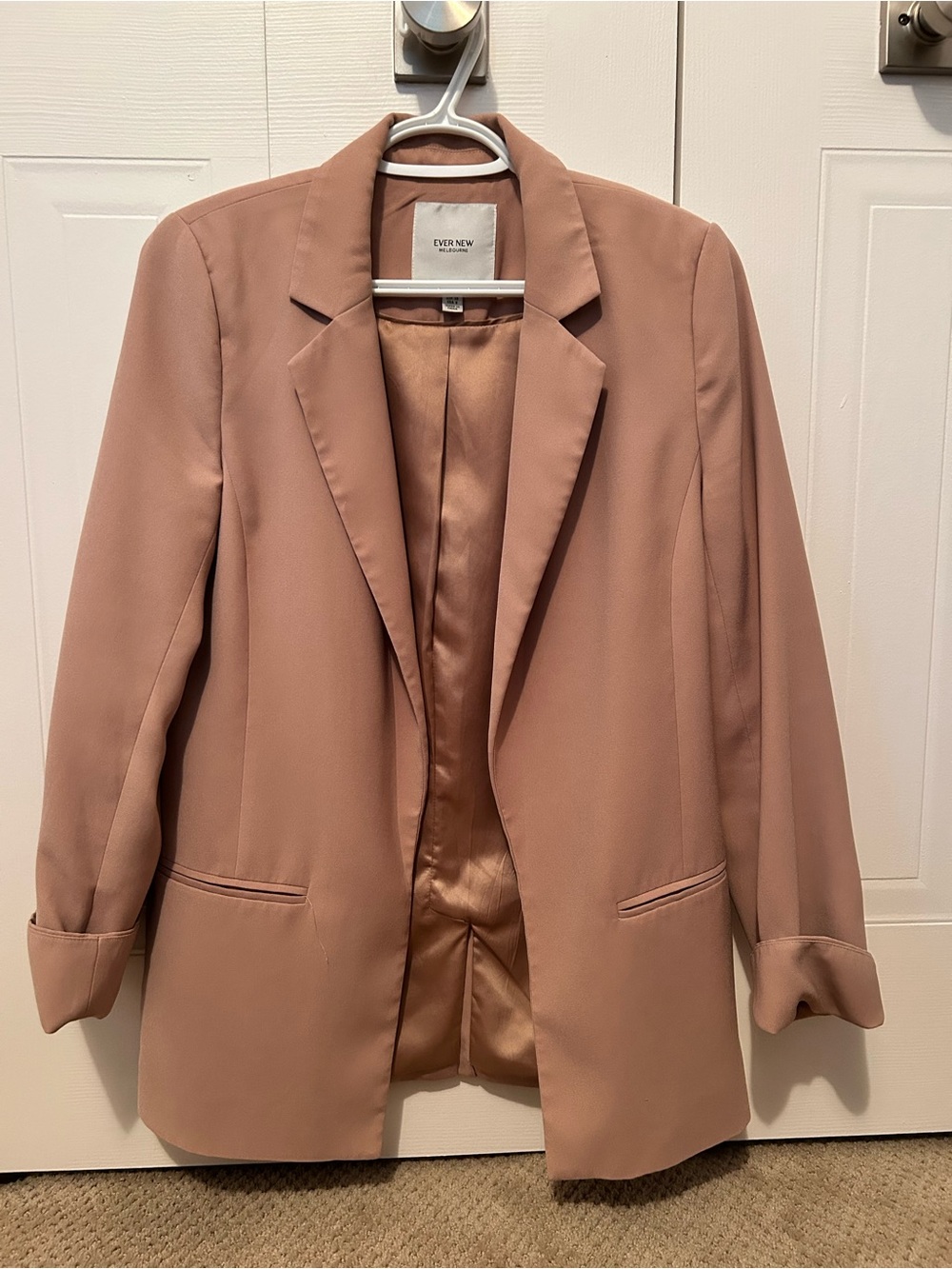 EVER NEW Dusty Blush Open-Front Blazer